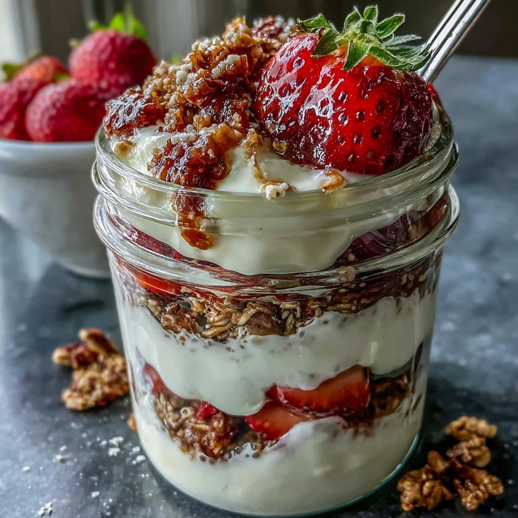Strawberry Chia Spring Brunch Parfait
