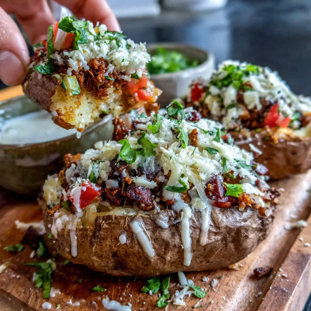 Taco Stuffed Sweet Potatoes