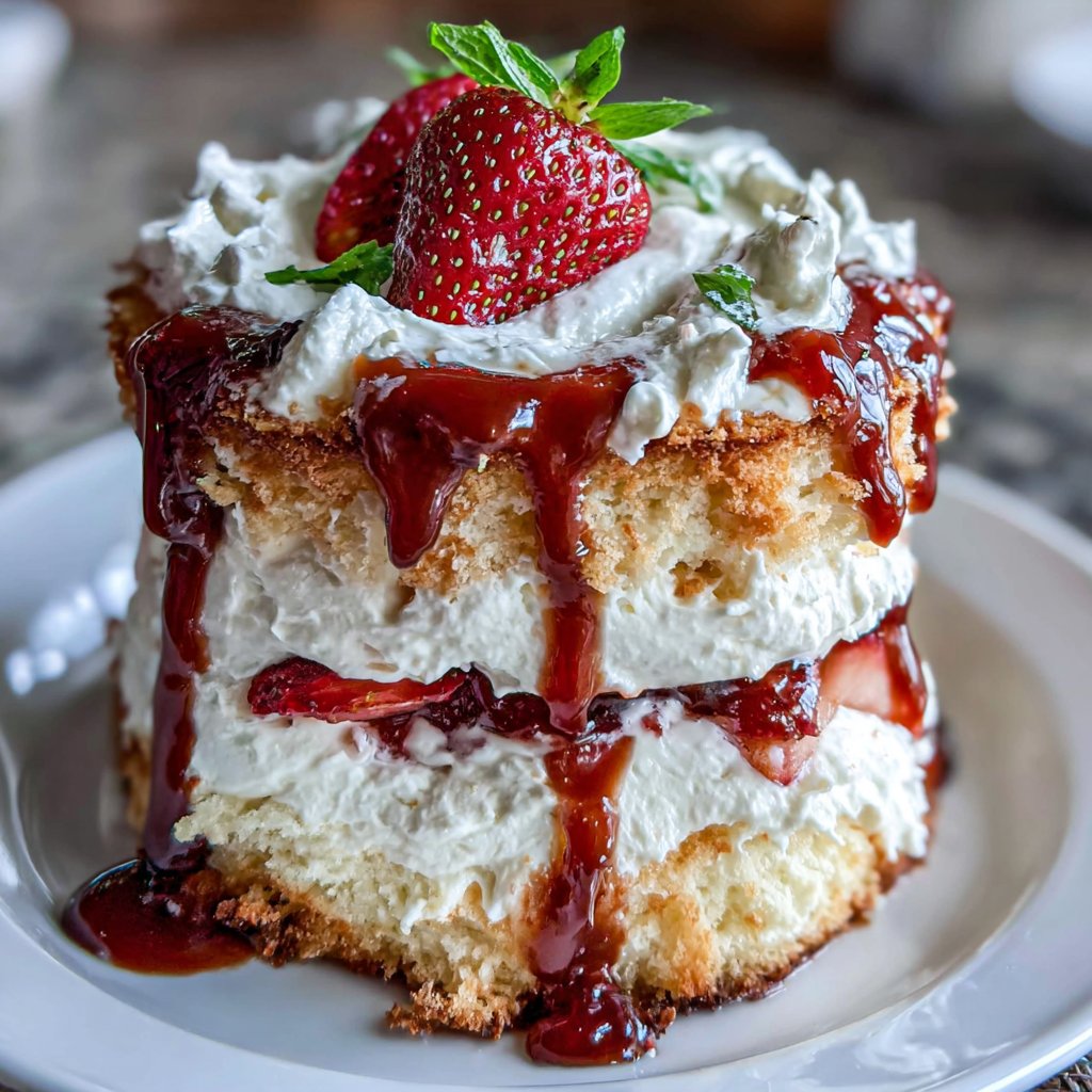 Fluffy Strawberry Delight Dessert